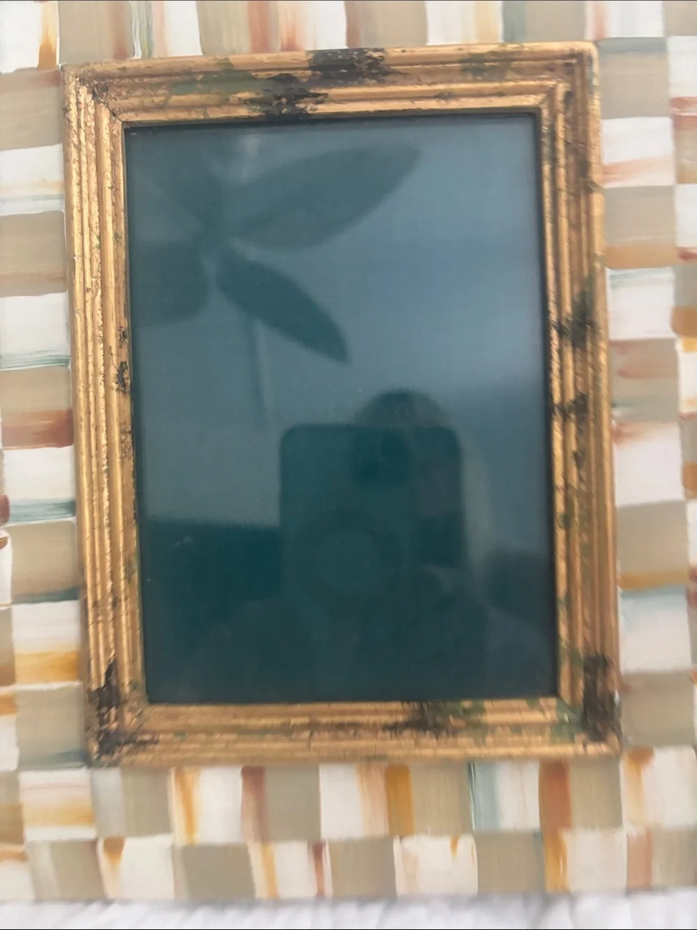 McKenzie Childs Parchment 9x11 decorative frame Houses 5 x 7 picture beautiful